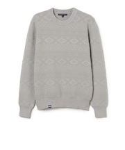 ROSASEN(ROSASEN)ゴルフウェア モールジャガード クルーネック 045-14011-25AW-012