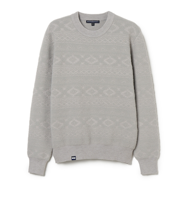 ROSASEN（ROSASEN）ゴルフウェア モールジャガード クルーネック 045-14011-25AW-012