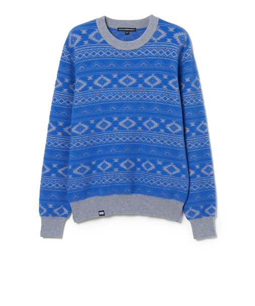 ROSASEN（ROSASEN）ゴルフウェア 長袖 モールジャガード クルーネック 045-14011-25AW-093