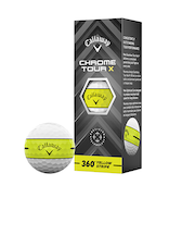 キャロウェイ（CALLAWAY）ゴルフボール CHRM TOUR X 24 360 YLW STRP 3B スリーブ(3個入り)