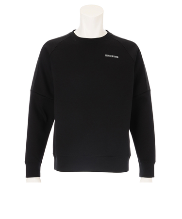 ブリーフィング(BRIEFING)ゴルフウェア 長袖 MS WARM LOGO LINE クルーネック BRG253M38-010