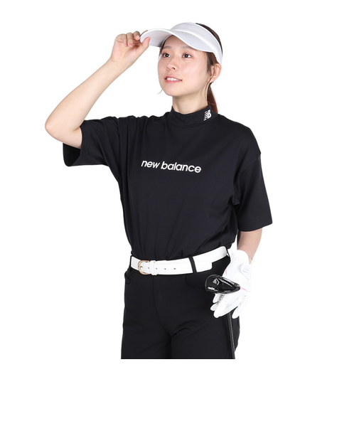 ニューバランス（new balance）ゴルフウェア 半袖 モックネック プルオーバー 012-5266501-010