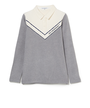 ROSASEN(ROSASEN)ゴルフウェア 吸湿発熱 切替 長袖ポロシャツ 048-24011-25AW-012