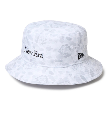 ニューエラ（NEW ERA）帽子 ゴルフ バケット01 Rose Tonal Camo ホワイト 14669043