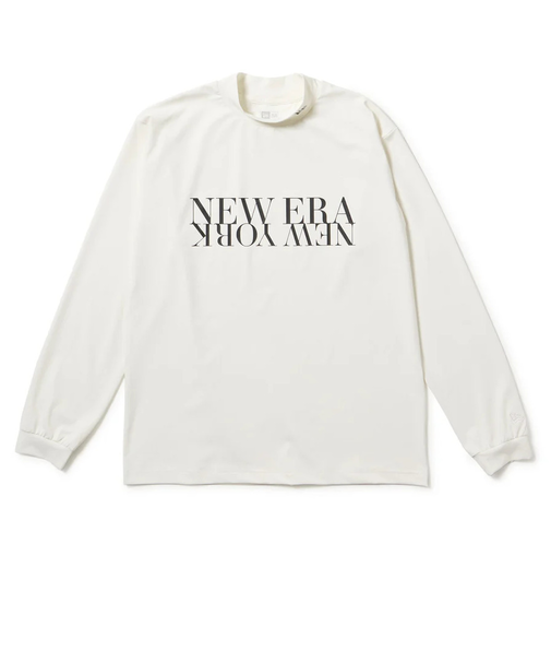 ニューエラ(NEW ERA)ゴルフウェア 長袖 ミッドネック ベアTシャツ NEW ERA NEW YORK ホワイト 14669861