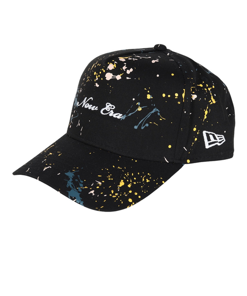 ニューエラ（NEW ERA）ゴルフ 帽子 9FORTY A-Frame Splash Paint ブラック 14669107