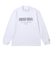 ニューエラ（NEW ERA）ゴルフウェア 吸汗速乾 長袖 ミッドネック パフォーマンス Tシャツ Neon Logo ホワイト 14669859