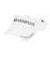 帽子 ベーシック サンバイザー LAZ-25004 WHT