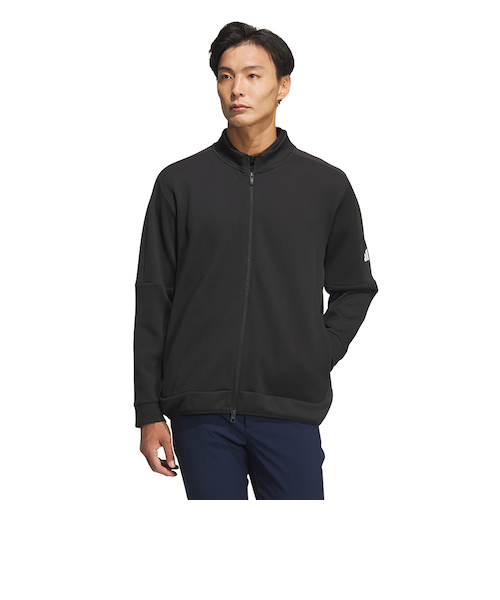 adidas - アディダス ゴルフウェア ジャケット メンズ ファブリックミックス ジップ adidas コート ジャケット ファブリックミックスストレッチ