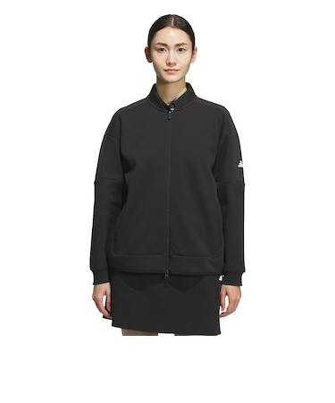アディダス(adidas)ゴルフウェア C.R ファブリックミックス フルジップジャケット JWK06-JM2987 BLK
