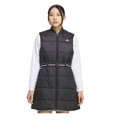 アディダス（adidas）ゴルフウェア アウター W．R フルジップ ロングベスト JWK17-JM7184 BLK