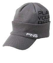 ピン（PING）帽子 光電子ブリムニットキャップ HW-U2514 GY 38505