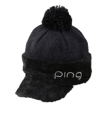 ピン（PING）帽子 光電子ブリムニットキャップ HW-L2519 BK 38539