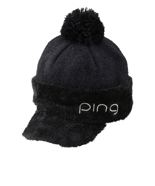 ピン（PING）帽子 光電子ブリムニットキャップ HW-L2519 BK 38539