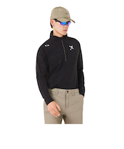 オークリー（OAKLEY）ゴルフウェア SKULL EMBOSSED 長袖モックシャツ FOA408241-02E