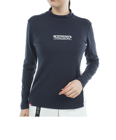 アドミラル ゴルフ（Admiral GOLF）ゴルフウェア スエード起毛 モックネックシャツ ADLA578-NVY