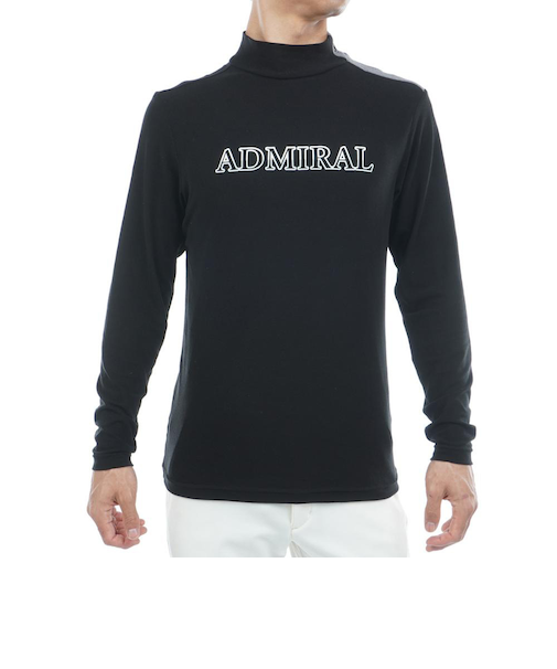 アドミラル ゴルフ（Admiral GOLF）ゴルフウェア 発熱 スエード起毛 ハイネックシャツ 長袖 ADMA575-BLK