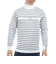 ゴルフウェア ボーダー ハイネックニット THMA582-WHT