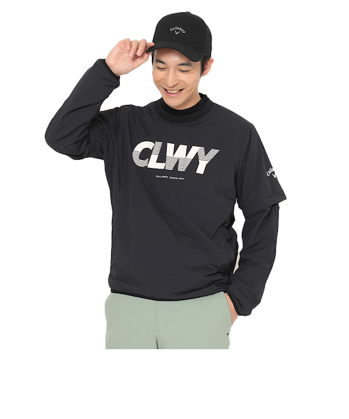 キャロウェイ（CALLAWAY）ゴルフウェア アウター ストレッチミニリップ2WAYブルゾン C25215104-1010