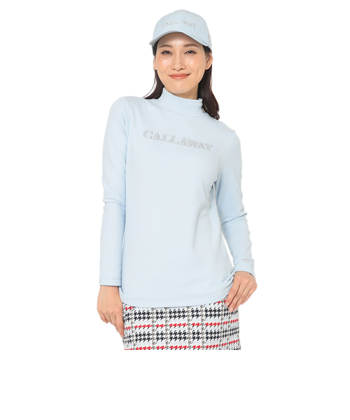 Callaway - coco 中古 キャロウェイ Callaway レディース セーター LL 白  ホワイト 長袖モックネック ニット キャロウェイ（CALLAWAY）ゴルフウェア 裏起毛ダブルニット長袖