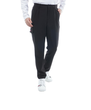 トミーヒルフィガー(TOMMY HILFIGER)ゴルフウェア ツータックリラックステーパードパンツ THMA576-BLK