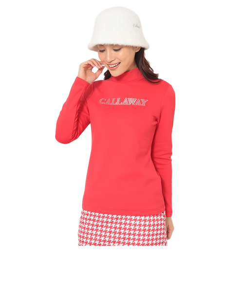 キャロウェイ(CALLAWAY)ゴルフウェア 裏起毛ダブルニット長袖モックネックシャツ C25233205-1100