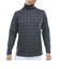 トミーヒルフィガー（TOMMY HILFIGER）ゴルフウェア チェック柄 長袖ハイネックシャツ THMA569-BLK