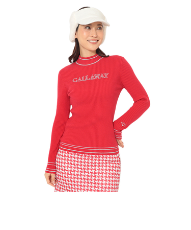 キャロウェイ（CALLAWAY）ゴルフウェア ハイネック 長袖リブニット C25218203-1100