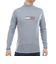 トミーヒルフィガー（TOMMY HILFIGER）ゴルフウェア トミーフラッグ 長袖ハイネックシャツ THMA579-LGR