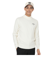 キャロウェイ（CALLAWAY）ゴルフウェア 長袖 リンクス編みハイネックニット C25218104-1031