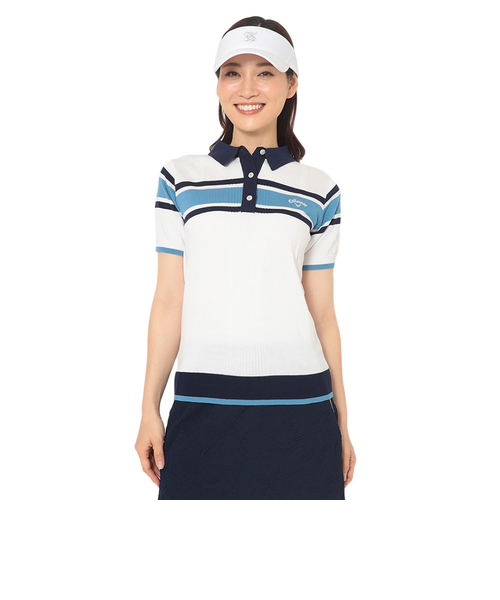 キャロウェイ(CALLAWAY)ゴルフウェア ハイツイストコットン 半袖 ニットポロ C25234204-1030(Lady’… キャロウェイ（CALLAWAY）ゴルフウェア ハイツイストコットン 半袖