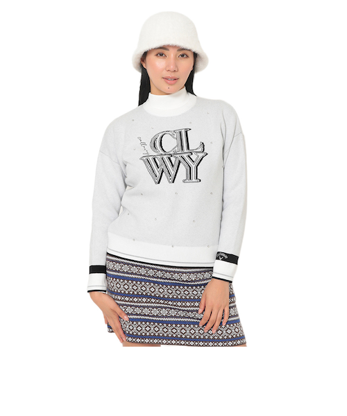 キャロウェイ(CALLAWAY)ゴルフウェア クルーネック長袖ラインストーン付きニット C25218201-1030(Lady… キャロウェイ（CALLAWAY）ゴルフウェア クルーネック長袖ライン