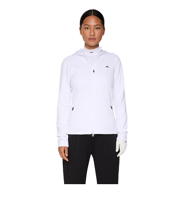 J.LINDEBERG(J.LINDEBERG)ゴルフウェア Aerialle フード付きフルジップミッドレイヤー 072-54910-25AW-004