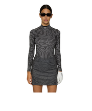 J.LINDEBERG(J.LINDEBERG)ゴルフウェア 長袖 Ella Print コンプレッション アンダーシャツ 072-24912-25AW-018