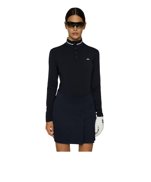 ジェイリンドバーグ　リブ襟ハイネックシャツ ジェイリンドバーグ リブ襟ハイネックシャツ J.LINDEBERG