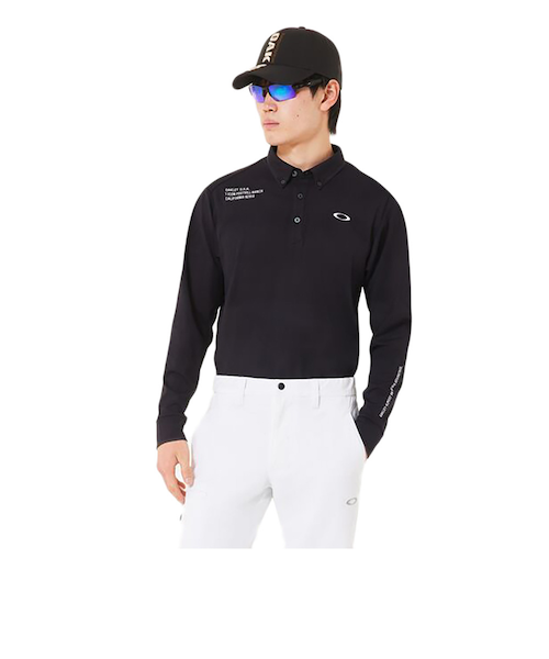 オークリー（OAKLEY）ゴルフウェア OMBLE ジャガード 長袖シャツ