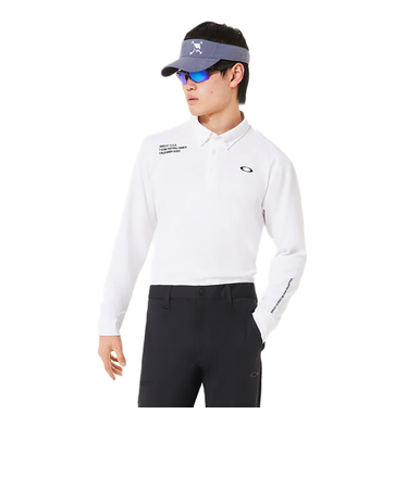 オークリー（OAKLEY）ゴルフウェア OMBLE ジャガード 長袖シャツ FOA408242-100