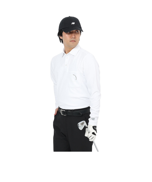 ニューバランス（new balance）ゴルフウェア 吸汗速乾 UV 長袖 COLLAR ポロシャツ 012-5269004-030