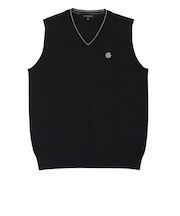 セントアンドリュース（ST.ANDREWS）ゴルフウェア 14G天竺×ケーブル Vネック ニットベスト 043-5273852-010