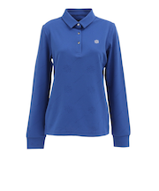 セントアンドリュース（ST.ANDREWS）ゴルフウェア ロゴ ケルトジャガード 長袖ポロシャツ 043-5261952-110