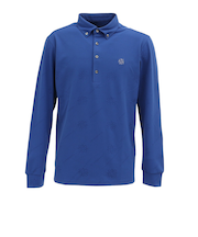 セントアンドリュース（ST.ANDREWS）ゴルフウェア ロゴケルトジャガード 長袖 ポロシャツ 042-5261951-110