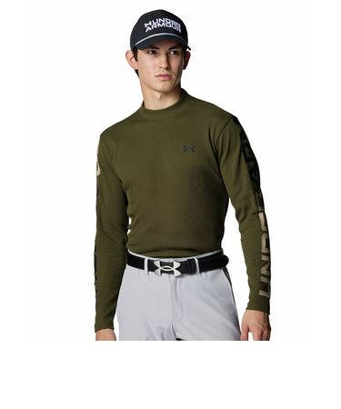 アンダーアーマー（UNDER ARMOUR）ゴルフウェア ドライブ ワッフル ロングスリーブ モックネック シャツ 6007932 308