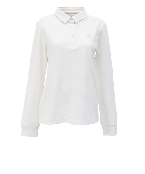 セントアンドリュース（ST.ANDREWS）ゴルフウェア ロゴ ケルトジャガード 長袖ポロシャツ 043-5261952-030