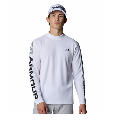 アンダーアーマー（UNDER ARMOUR）ゴルフウェア 吸汗速乾 長袖 ドライブ ワッフル ロングスリーブ モックネック シャツ 6007932 100