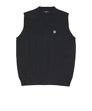 セントアンドリュース（ST.ANDREWS）ゴルフウェア 14G天竺×ケーブル Vネックニットベスト 042-5273851-010