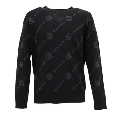 セントアンドリュース（ST.ANDREWS）ゴルフウェア 14Gロゴ ケルトジャガード 長袖 クルーネック プルオーバー 042-5270951-010