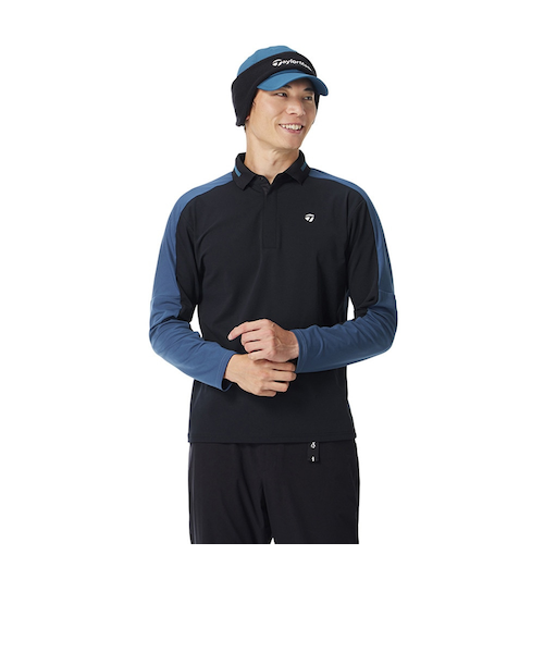 テーラーメイド(TAYLORMADE)ゴルフウェア バックロゴ長袖ポロ M20261-UN996(Men’s) テーラーメイド（TAYLORMADE）ゴルフウェア バックロゴ長袖ポロ M20261