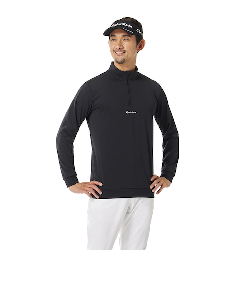 テーラーメイド(TAYLORMADE)ゴルフウェア 保温 長袖 フリースライニングハーフジップミッドレイヤー M20196-UN977