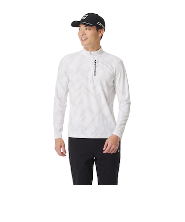 テーラーメイド(TAYLORMADE)ゴルフウェア Tコントロールグラフィック長袖ジップモック M20213-UN982