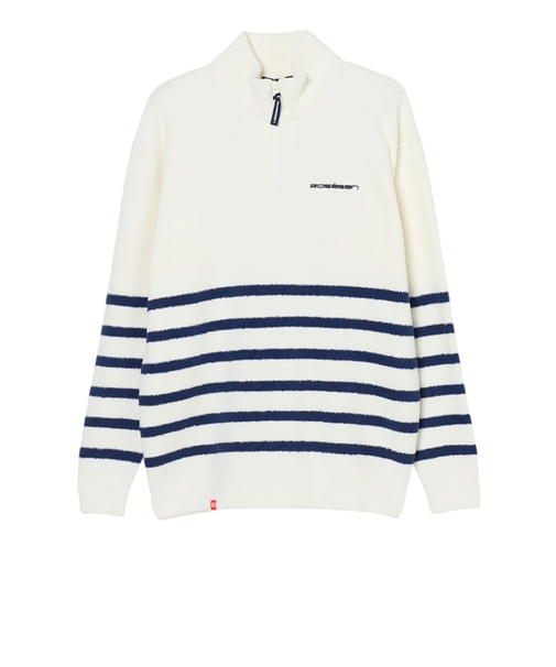 ROSASEN（ROSASEN）ゴルフウェア ハーフジップ ボーダーニット 044-14013-25AW-005